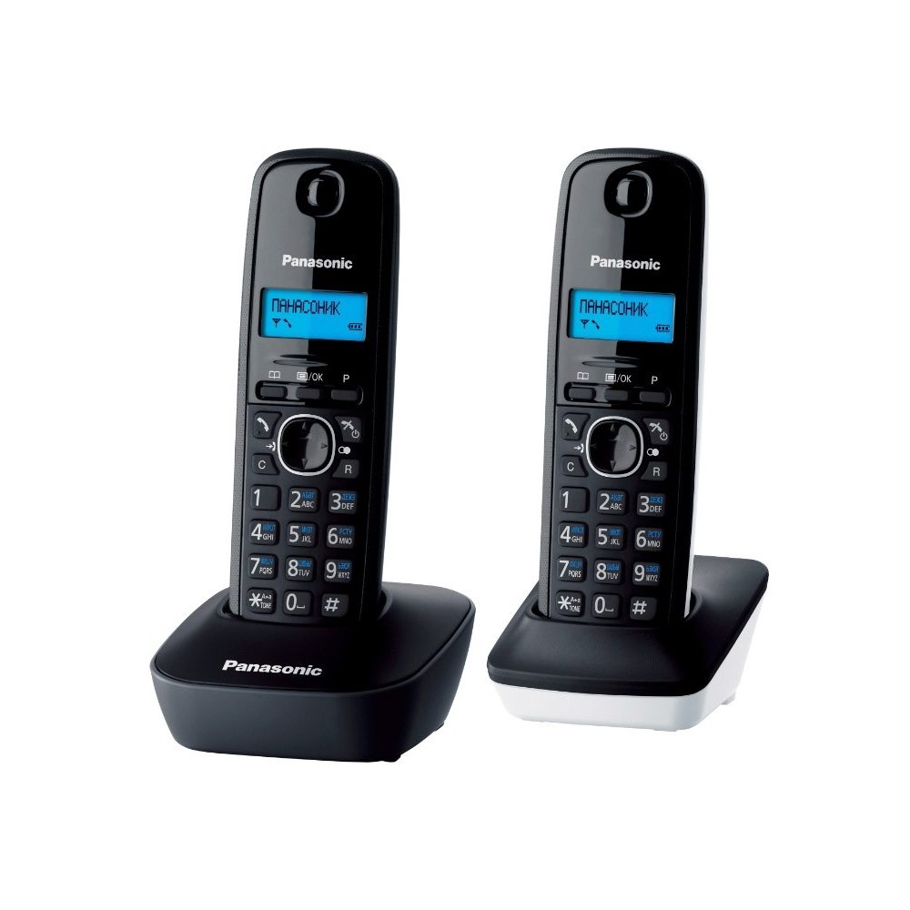 Радиотелефон DECT/GAP Panasonic KX-TG1612 (серый и белый) купить за 7900  руб. в интернет-магазине Йота Краснодар. Безлимитные тарифы интернета  3G/4G+ Мегафон, Wifire, YOTA, МТС, Билайн, TELE2, Ростелеком